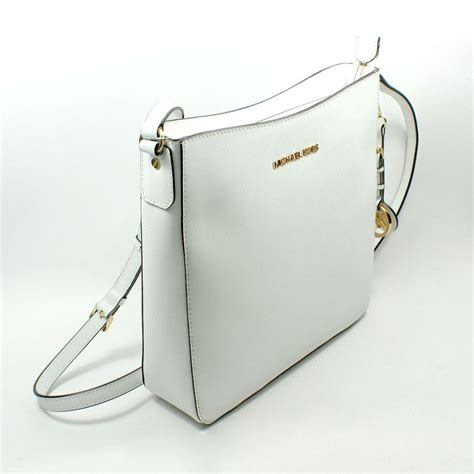 michael kors white shoulder bag|white michael kors crossbody.